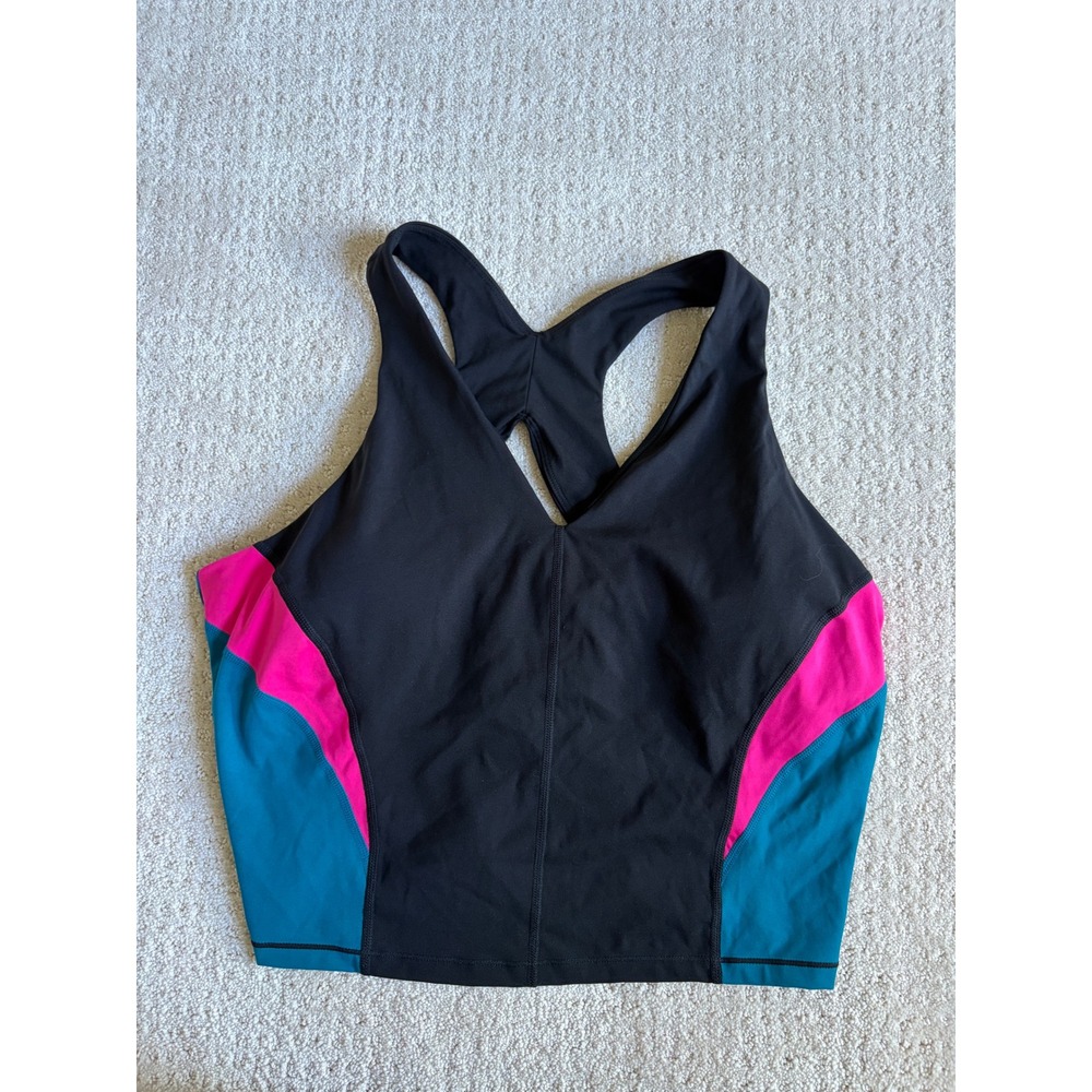 Sweaty Betty Power Colorblock Racerback Tank Pink XXL Black Teal Sporty